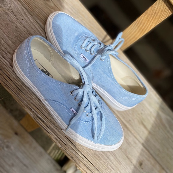 vans light blue denim size 8.5 - Picture 3 of 4